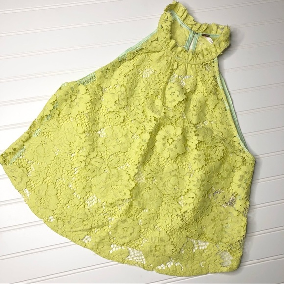 NWT Free People Sweet Meadow Dreams Lace Top - Picture 2 of 5